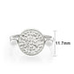 TK385404 - High polished (no plating) Stainless Steel Ring with Top Grade Crystal in Clear-1