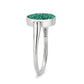 TK385405 - High polished (no plating) Stainless Steel Ring with Top Grade Crystal in Emerald-4
