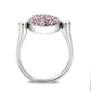 TK385406 - High polished (no plating) Stainless Steel Ring with Top Grade Crystal in LightAmethyst-3