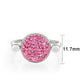 TK385410 - High polished (no plating) Stainless Steel Ring with Top Grade Crystal in Rose-1
