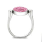 TK385410 - High polished (no plating) Stainless Steel Ring with Top Grade Crystal in Rose-3