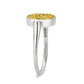 TK385411 - High polished (no plating) Stainless Steel Ring with Top Grade Crystal in Topaz-4