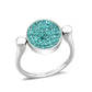 TK385412 - High polished (no plating) Stainless Steel Ring with Top Grade Crystal in Emerald-0