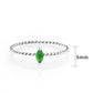 TK3861 - High polished (no plating) Stainless Steel Ring with Synthetic in Emerald-1