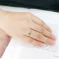 TK3861 - High polished (no plating) Stainless Steel Ring with Synthetic in Emerald-4