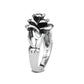 TK3870 - High polished (no plating) Stainless Steel Ring with NoStone in No Stone-3