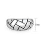 TK3871 - High polished (no plating) Stainless Steel Ring with Epoxy in No Stone-1
