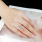 TK3872 - High polished (no plating) Stainless Steel Ring with AAA Grade CZ in Clear-4