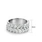 TK3877 - High polished (no plating) Stainless Steel Ring with AAA Grade CZ in Clear-1