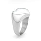 TK3878 - High polished (no plating) Stainless Steel Ring with NoStone in No Stone-3