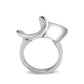 TK3879 - High polished (no plating) Stainless Steel Ring with NoStone in No Stone-2