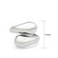 TK3883 - High polished (no plating) Stainless Steel Ring with Epoxy in Jet-1