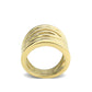 TK3885 - IP Gold(Ion Plating) Stainless Steel Ring with NoStone in No Stone-2