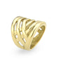 TK3885 - IP Gold(Ion Plating) Stainless Steel Ring with NoStone in No Stone-3