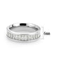 TK3914 - High polished (no plating) Stainless Steel Ring with AAA Grade CZ in Clear-1