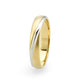 TK3918 - Two Tone IP Gold (Ion Plating) Stainless Steel Ring with NoStone in No Stone-3