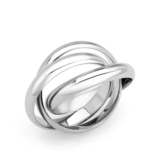 TK3920 - High polished (no plating) Stainless Steel Ring with NoStone in No Stone-0