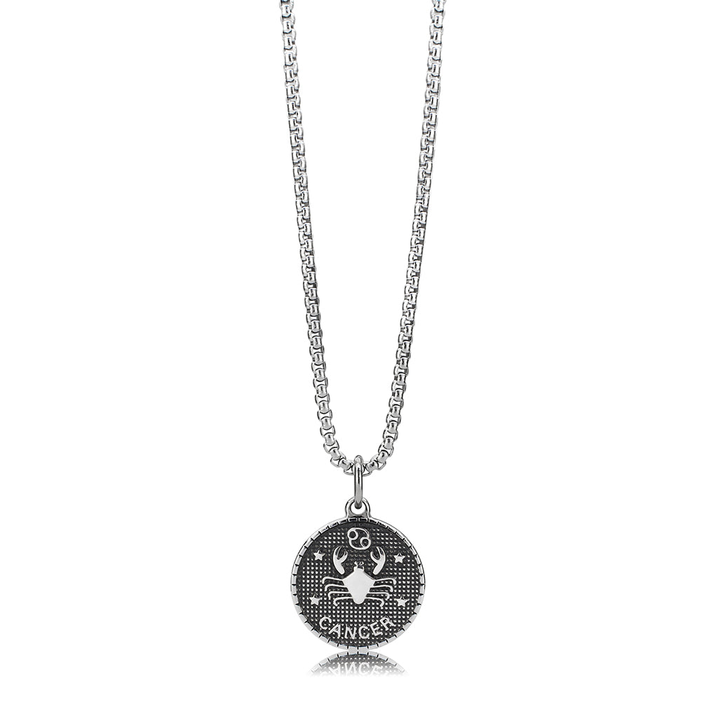 TK3923 - High polished (no plating) Stainless Steel Chain Pendant with NoStone in No Stone-1