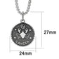 TK3923 - High polished (no plating) Stainless Steel Chain Pendant with NoStone in No Stone-0