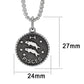 TK3932 - High polished (no plating) Stainless Steel Chain Pendant with NoStone in No Stone-0