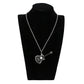 TK3933 - High polished (no plating) Stainless Steel Chain Pendant with Top Grade Crystal in Clear-1