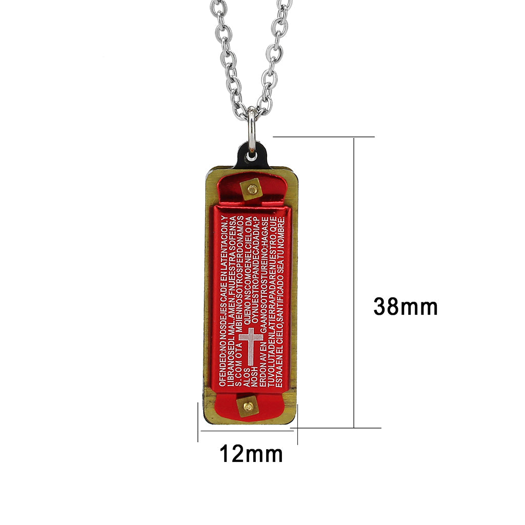 TK3935 - Two Tone IP Gold (Ion Plating) Stainless Steel Chain Pendant with NoStone in No Stone-0