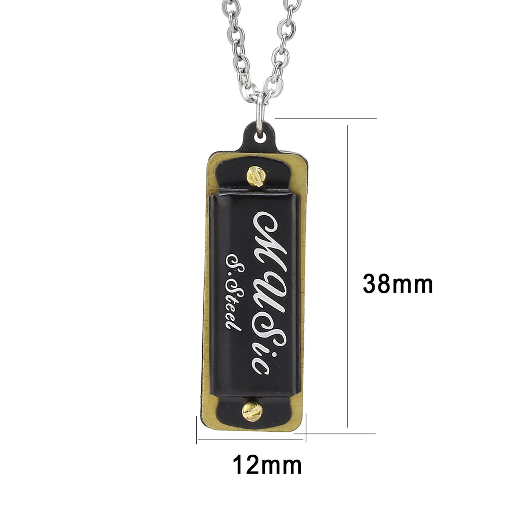 TK3936 - Two Tone IP Gold (Ion Plating) Stainless Steel Chain Pendant with NoStone in No Stone-0