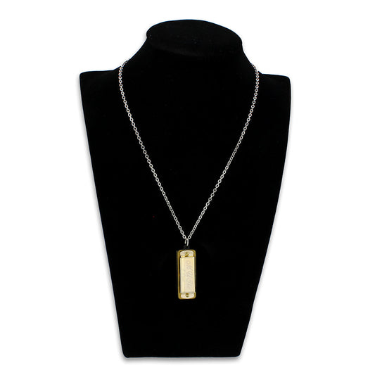 TK3937 - Two Tone IP Gold (Ion Plating) Stainless Steel Chain Pendant with NoStone in No Stone-1