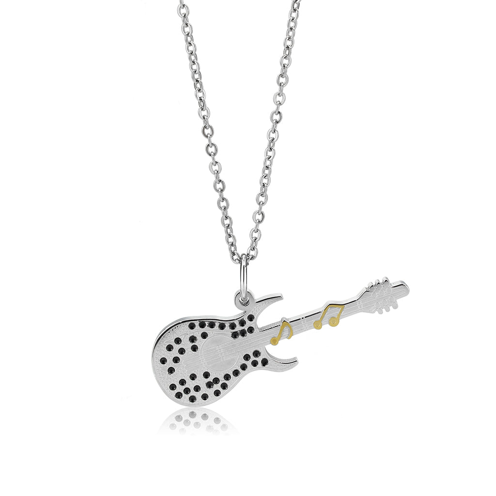 TK3939 - Two Tone IP Gold (Ion Plating) Stainless Steel Chain Pendant with NoStone in No Stone-3