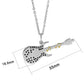 TK3939 - Two Tone IP Gold (Ion Plating) Stainless Steel Chain Pendant with NoStone in No Stone-0