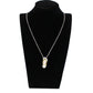 TK3941 - Two Tone IP Gold (Ion Plating) Stainless Steel Chain Pendant with Top Grade Crystal in Clear-1