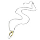 TK3941 - Two Tone IP Gold (Ion Plating) Stainless Steel Chain Pendant with Top Grade Crystal in Clear-2