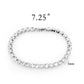 TK3948 - High polished (no plating) Stainless Steel Bracelet with AAA Grade CZ in Clear-1
