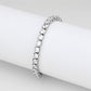 TK3948 - High polished (no plating) Stainless Steel Bracelet with AAA Grade CZ in Clear-0