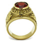 TK414706G - IP Gold(Ion Plating) Stainless Steel Ring with Synthetic Synthetic Glass in Siam-3