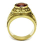 TK414706G - IP Gold(Ion Plating) Stainless Steel Ring with Synthetic Synthetic Glass in Siam-2