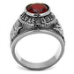 TK414706 - High-Polished Stainless Steel Ring with Synthetic Synthetic Glass in Siam-3