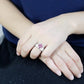 TK52010 - High polished (no plating) Stainless Steel Ring with AAA Grade CZ  in Rose-4