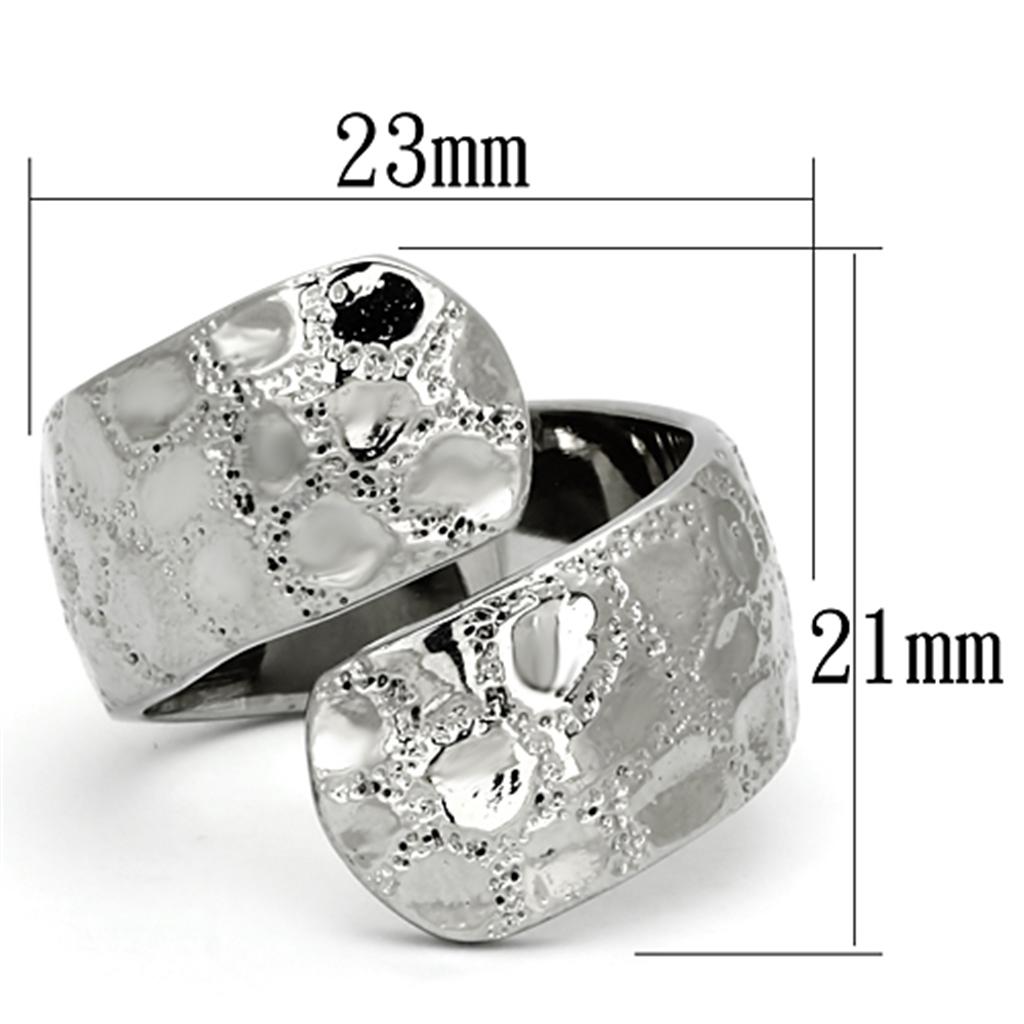 TK936 - High polished (no plating) Stainless Steel Ring with No Stone-1