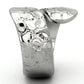 TK936 - High polished (no plating) Stainless Steel Ring with No Stone-3