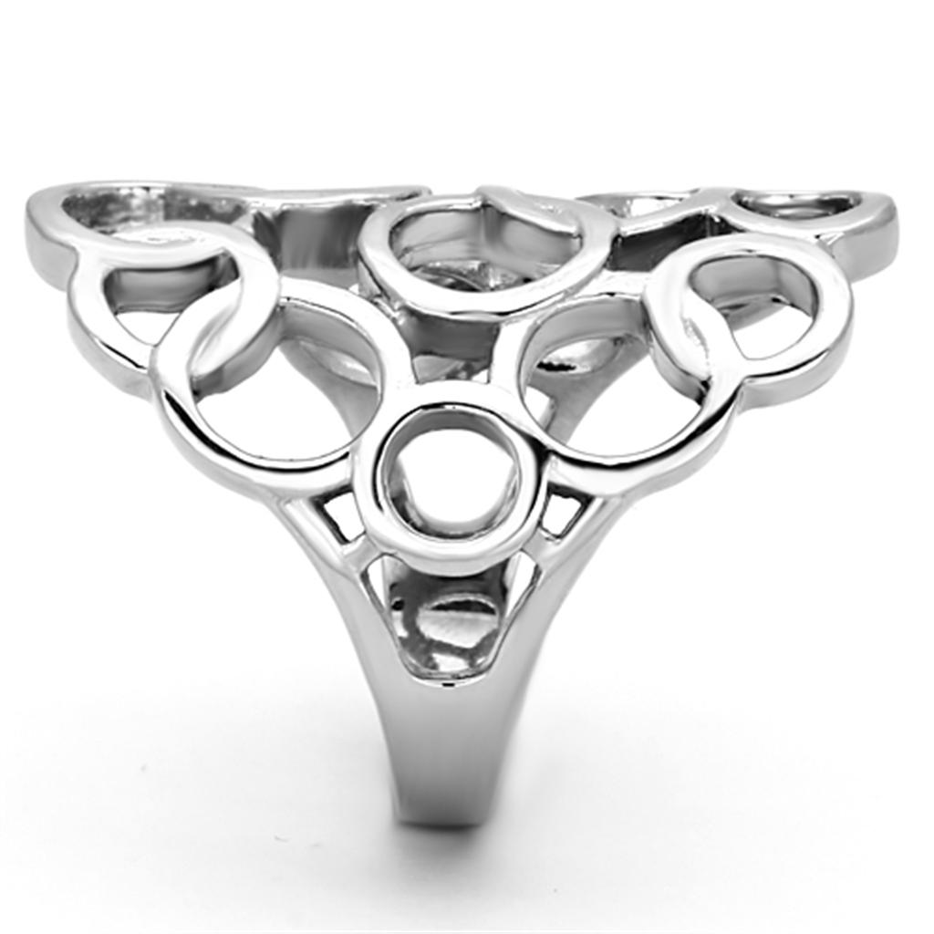 TK939 - High polished (no plating) Stainless Steel Ring with No Stone-3