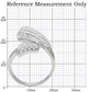 TS014 - Rhodium 925 Sterling Silver Ring with AAA Grade CZ  in Clear-1
