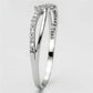 TS074 - Rhodium 925 Sterling Silver Ring with AAA Grade CZ  in Clear-3