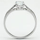 TS080 - Rhodium 925 Sterling Silver Ring with AAA Grade CZ  in Clear-2