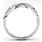 TS088 - Rhodium 925 Sterling Silver Ring with AAA Grade CZ  in Clear-2