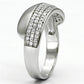 TS089 - Rhodium 925 Sterling Silver Ring with AAA Grade CZ  in Clear-3