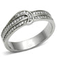TS091 - Rhodium 925 Sterling Silver Ring with AAA Grade CZ  in Clear-4