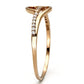 TS095 - Rose Gold 925 Sterling Silver Ring with AAA Grade CZ  in Clear-3