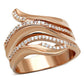 TS168 - Rose Gold 925 Sterling Silver Ring with AAA Grade CZ  in Clear-4