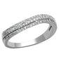 TS173 - Rhodium 925 Sterling Silver Ring with AAA Grade CZ  in Clear-4